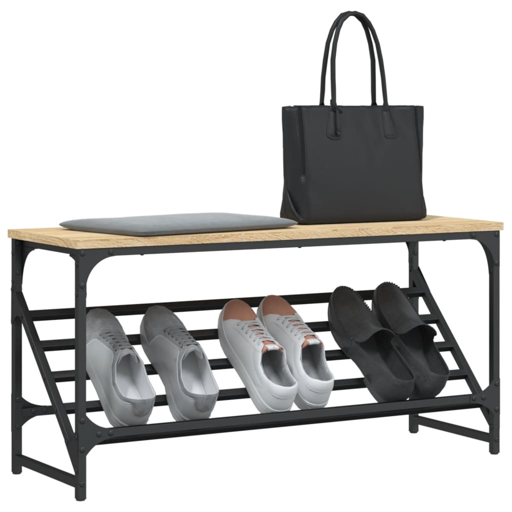 Schuhregal Schwarz 60x30x45 cm Holzwerkstoff