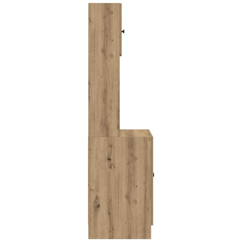 Küchenschrank Weiß 60x50x180 cm Holzwerkstoff