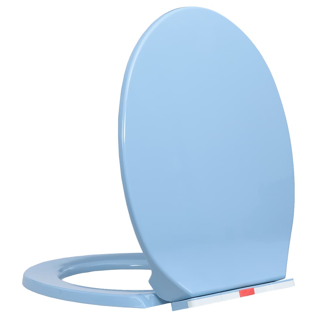 Toilettensitz mit Absenkautomatik Hellgrau Oval