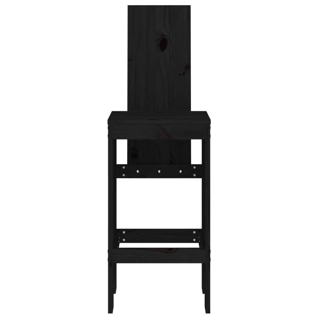 Barhocker 2 Stk. 40x42x120 cm Massivholz Kiefer