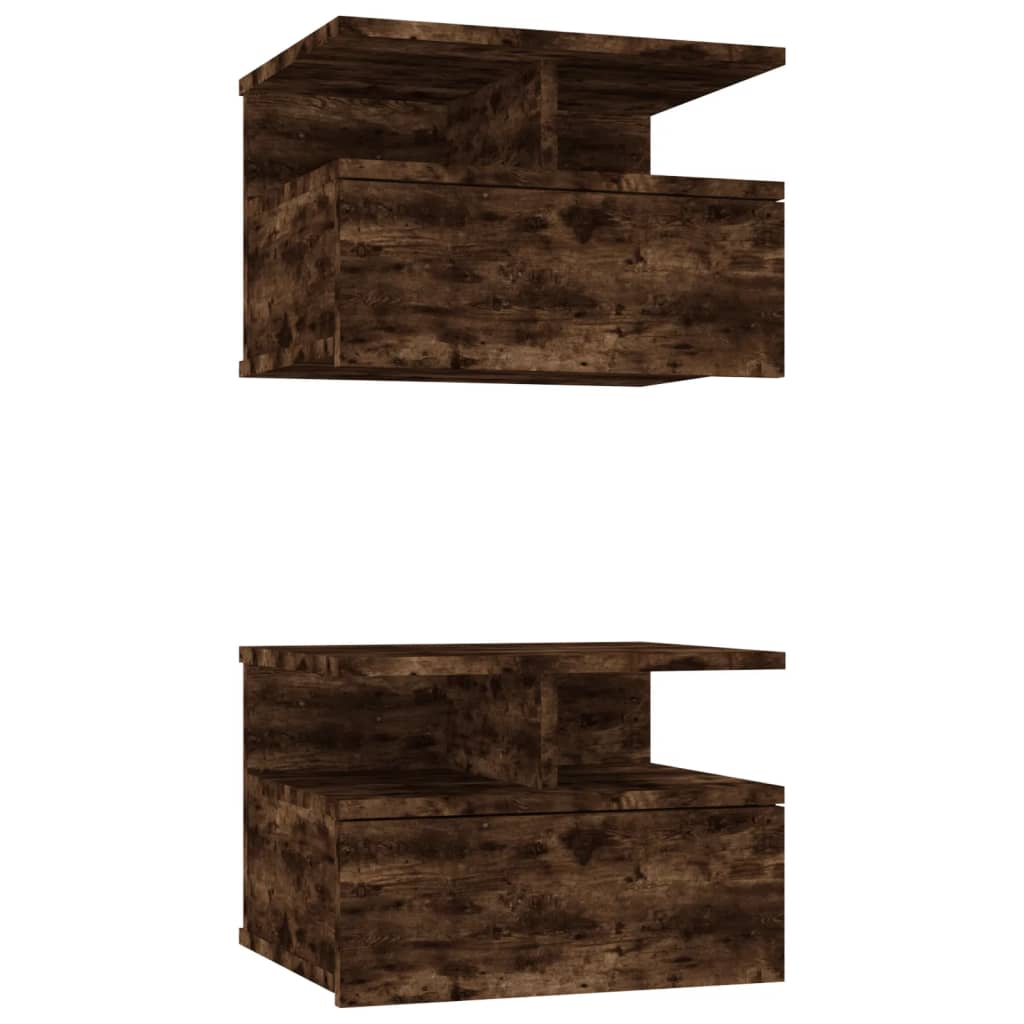 Hängender Nachttisch Weiß 40x31x27 cm Holzwerkstoff