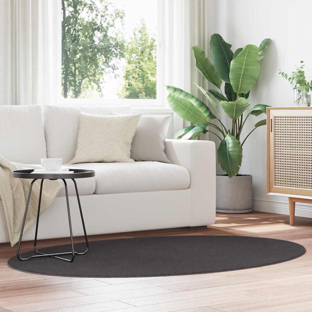 Bereichsteppiche HUARTE Anthrazit 100 x 200 cm 100 %Polyester