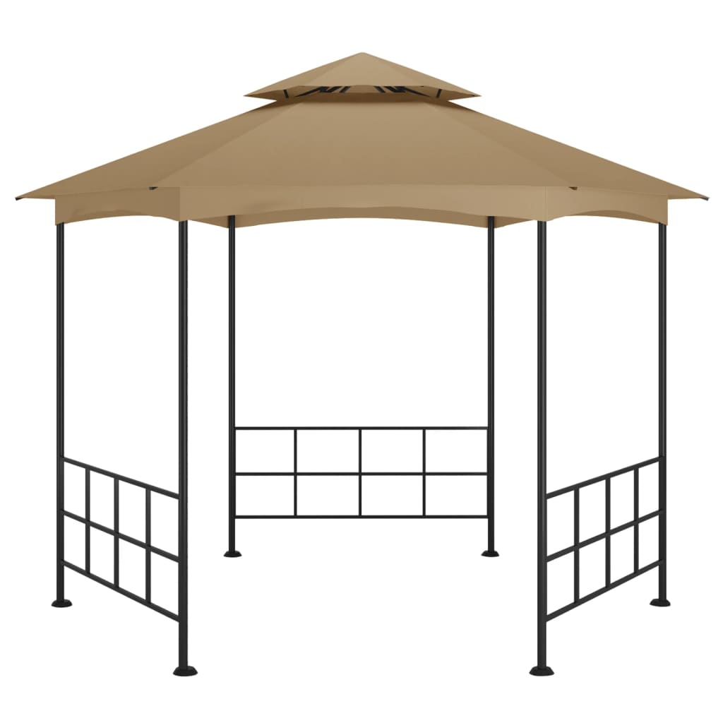 Pavillon mit Seitenwänden 3,1x2,7 m Creme