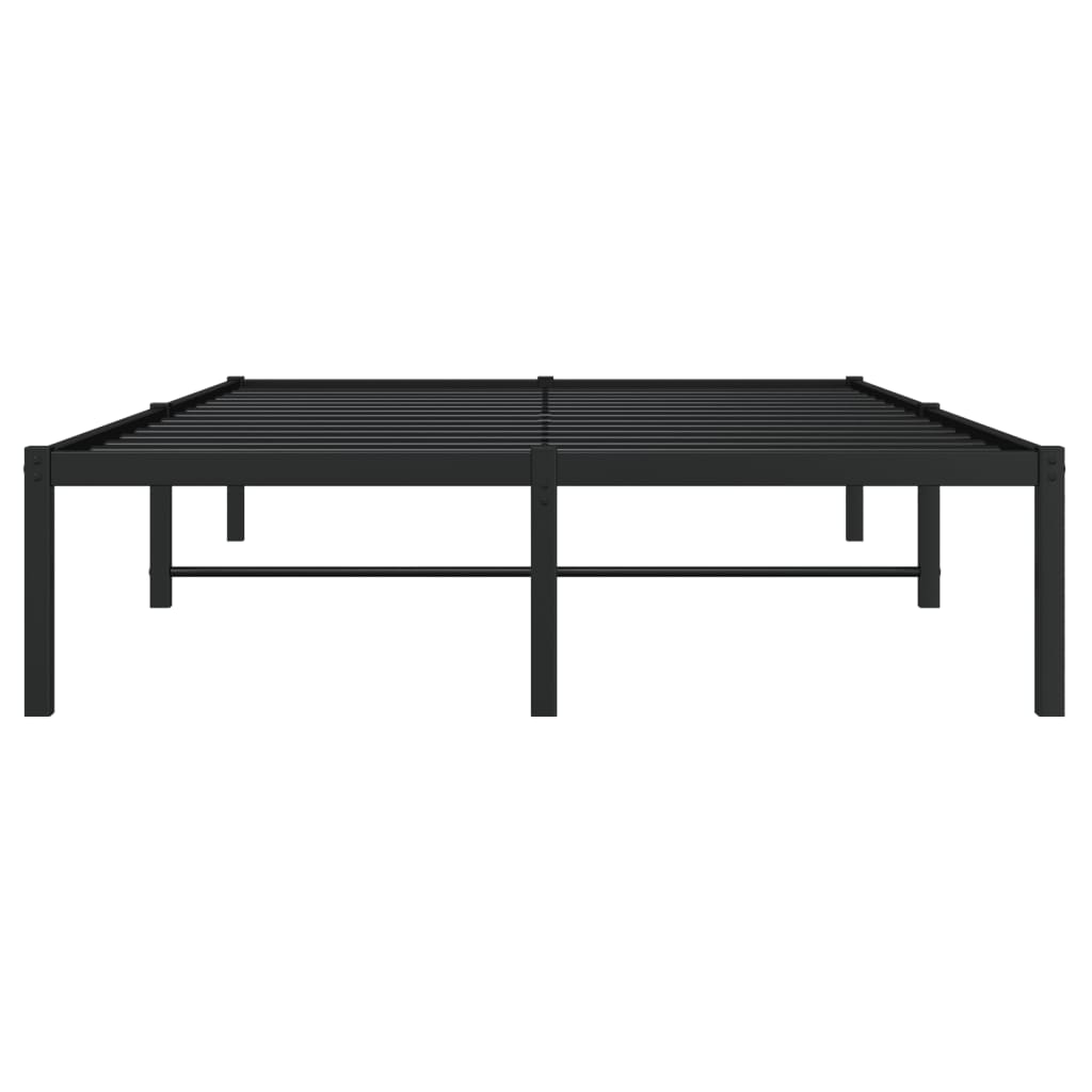 Bettgestell Metall Schwarz 75x190 cm