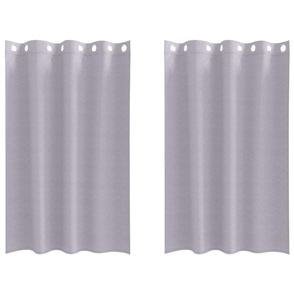 Verdunkelungs-Vorhänge mit Ringen 2 pcs Beige 140 x 140 cm