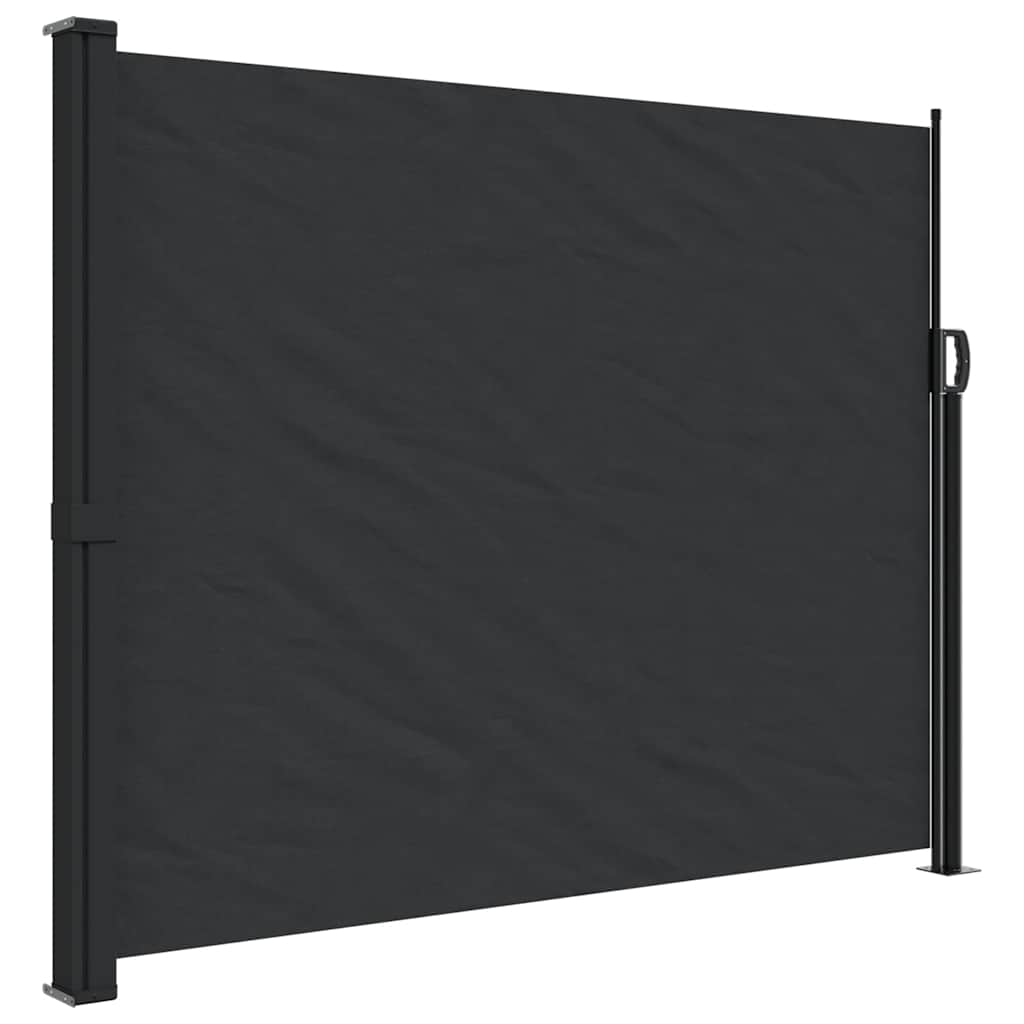 Seitenmarkise Ausziehbar Schwarz 100x300 cm
