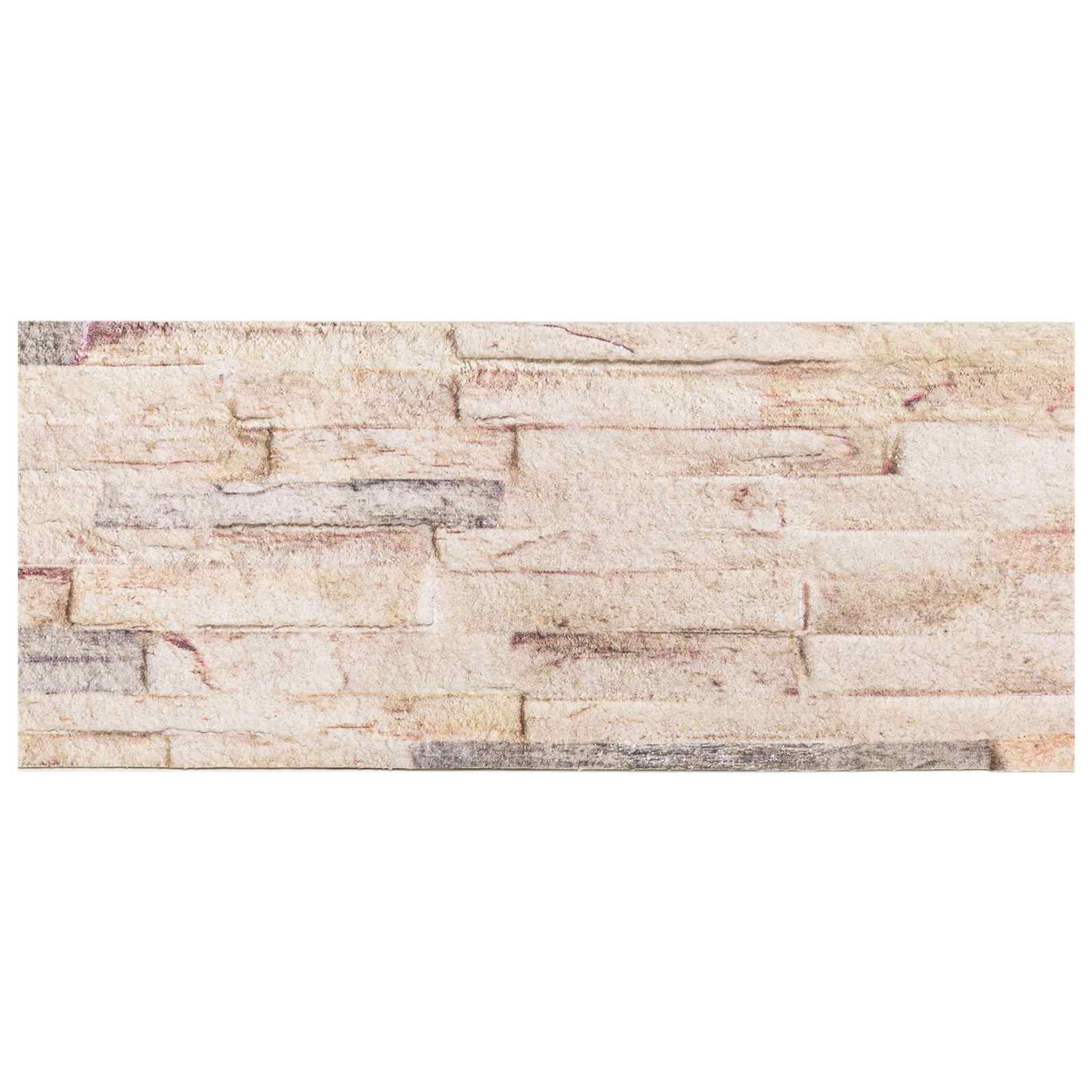 Wandpaneele 10 pcs Hellgrau 100 x 25 cm EPS-Schaum