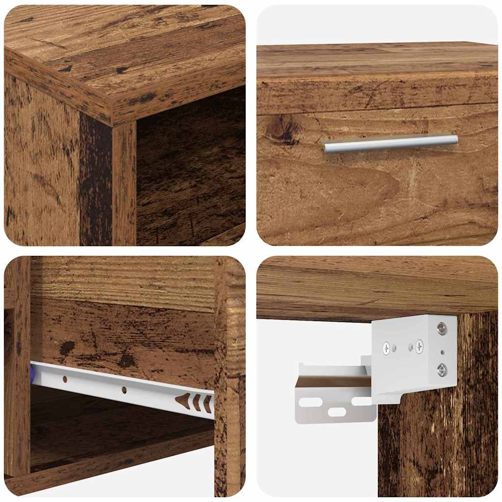 Highboard mit Regal FLORIN Weiß 60 x 35 x 182 cm Holzwerkstoff