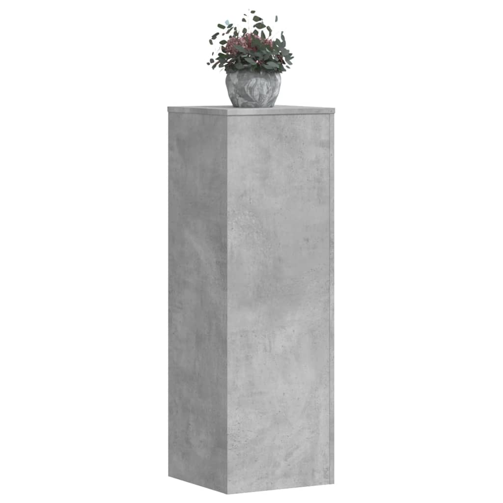 Pflanzenständer 2 Stk. Weiß 33x33x100 cm Holzwerkstoff