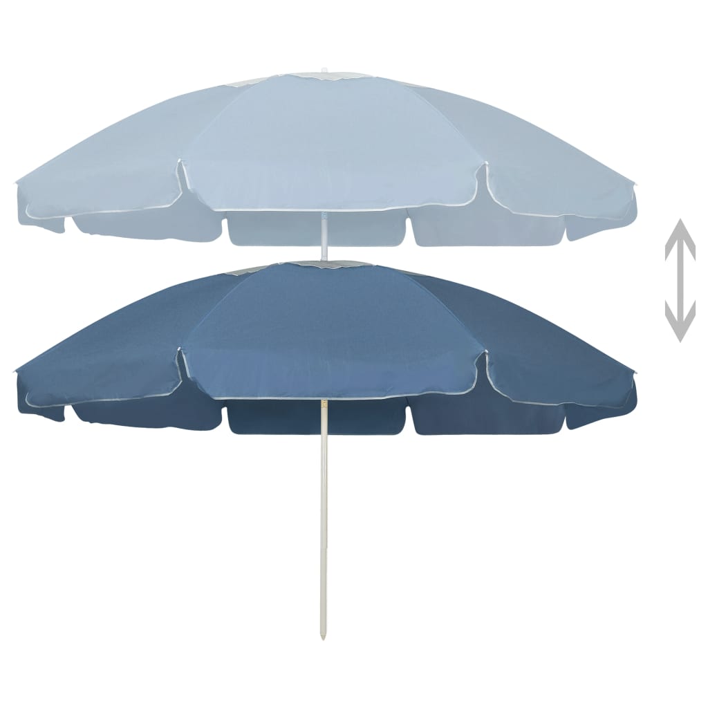 Sonnenschirm mit Stahlmast Sandfarbe 180 cm