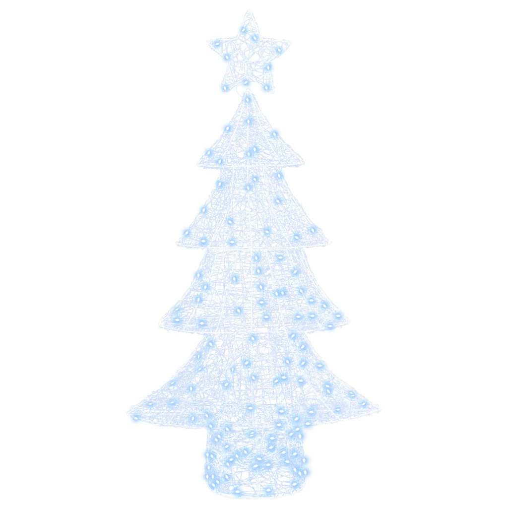 Weihnachtsbaum mit 100 LEDs Warmweiß 120 cm Acryl