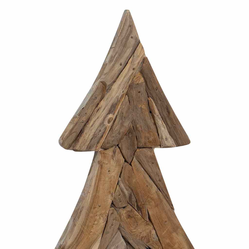 Weihnachtsbaum mit Ständer Braun 90 cm Massivholz Teak
