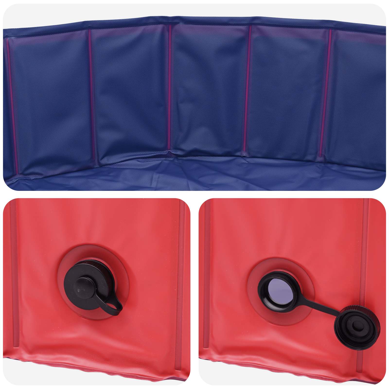 Kinder Schwimmbecken Rot Ø 80 x 20 cm