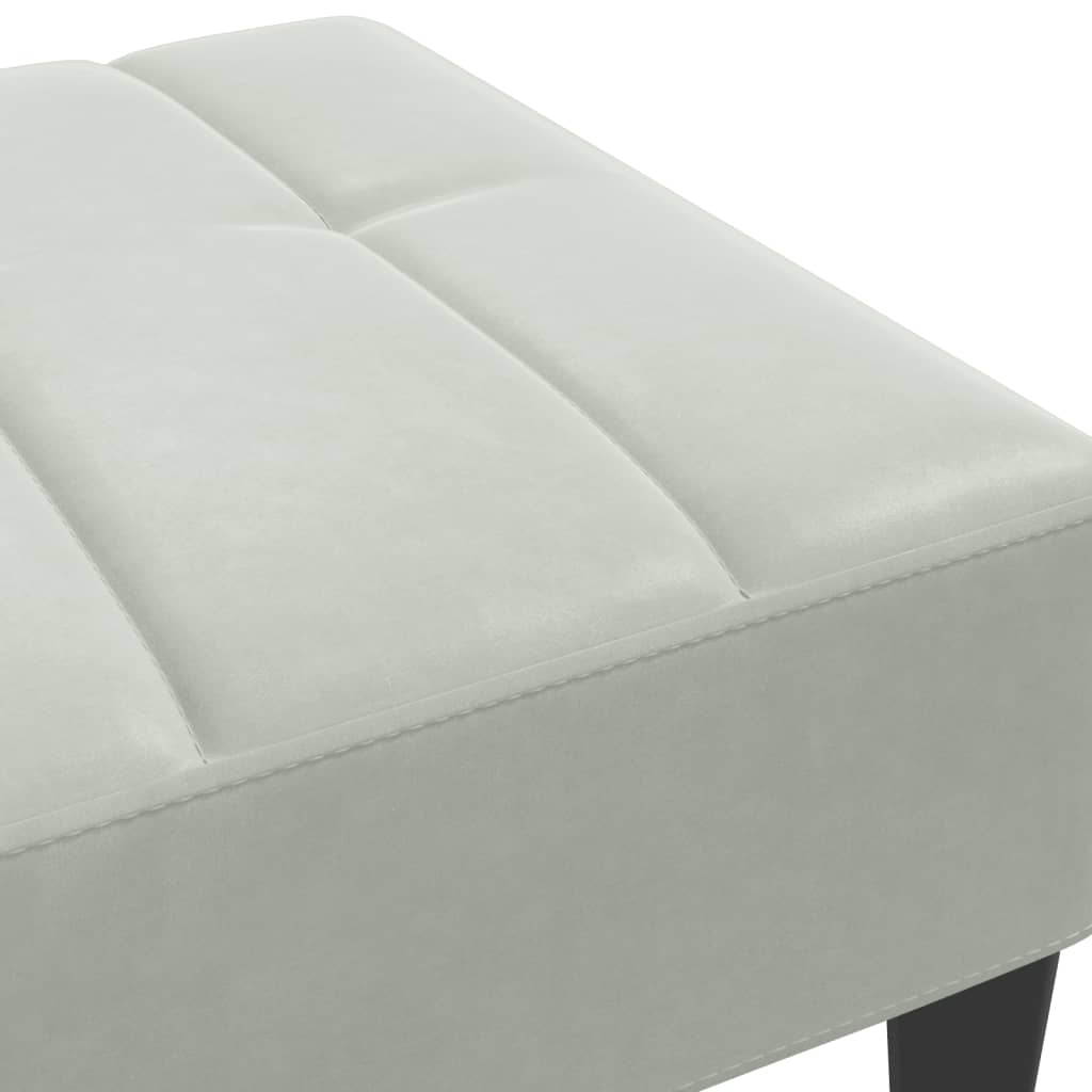 Fußhocker Blau 77x55x31 cm Samt
