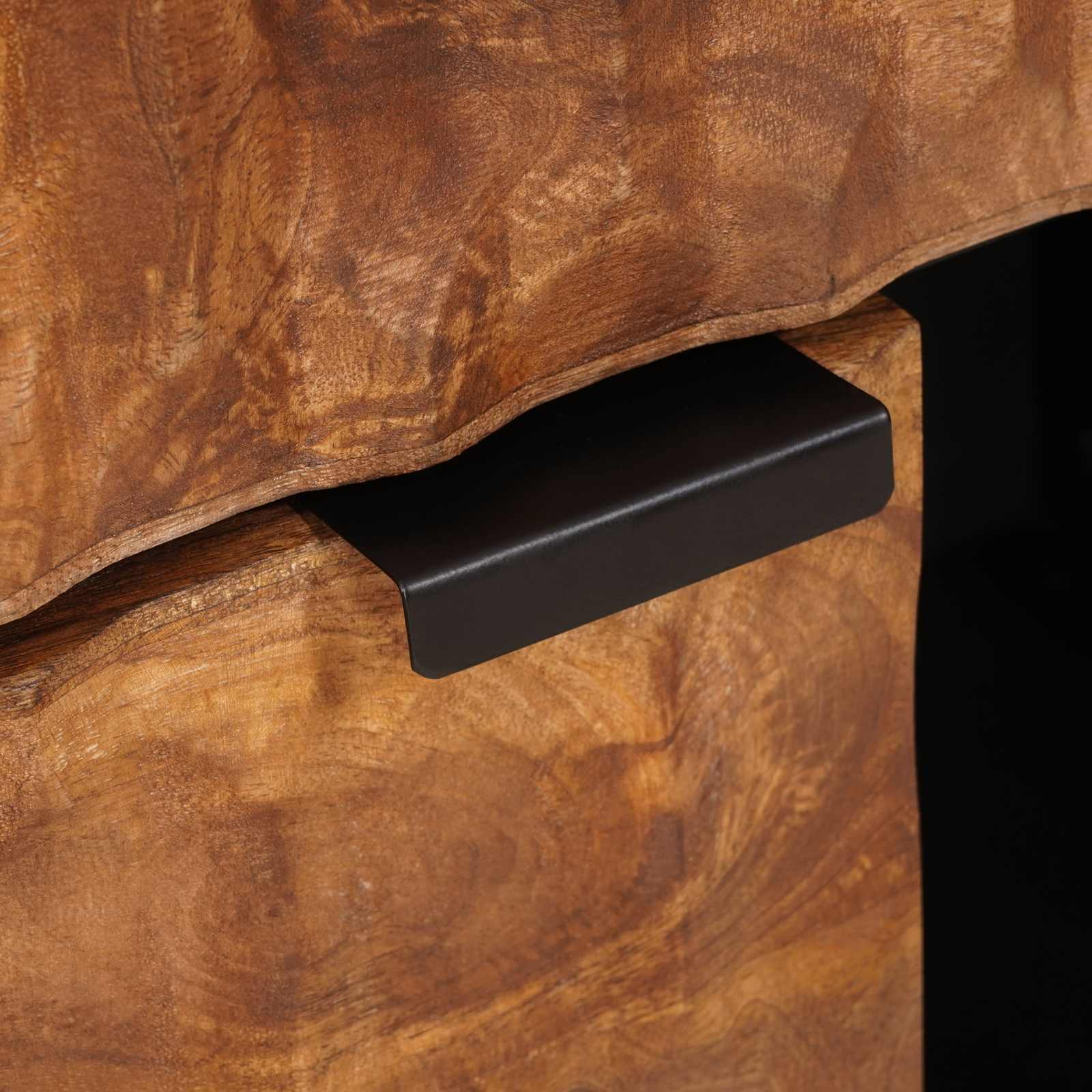 Sideboard mit Tür Weiße gewaschene Oberfläche 80 x 33 x 75 cm