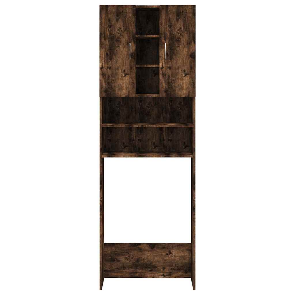 Waschmaschinenschrank Weiß 64x25,5x190 cm