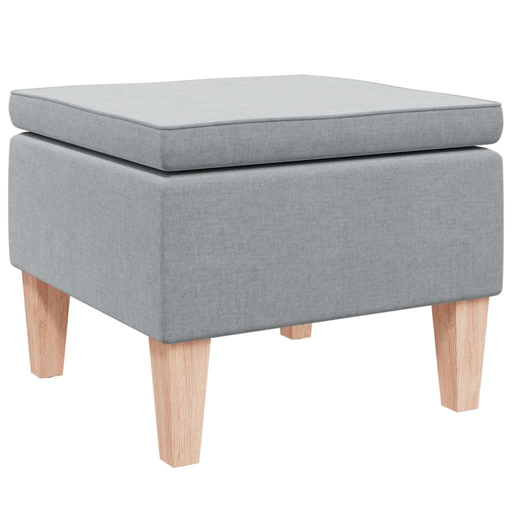 Hocker mit Holzbeinen Weinrot Stoff