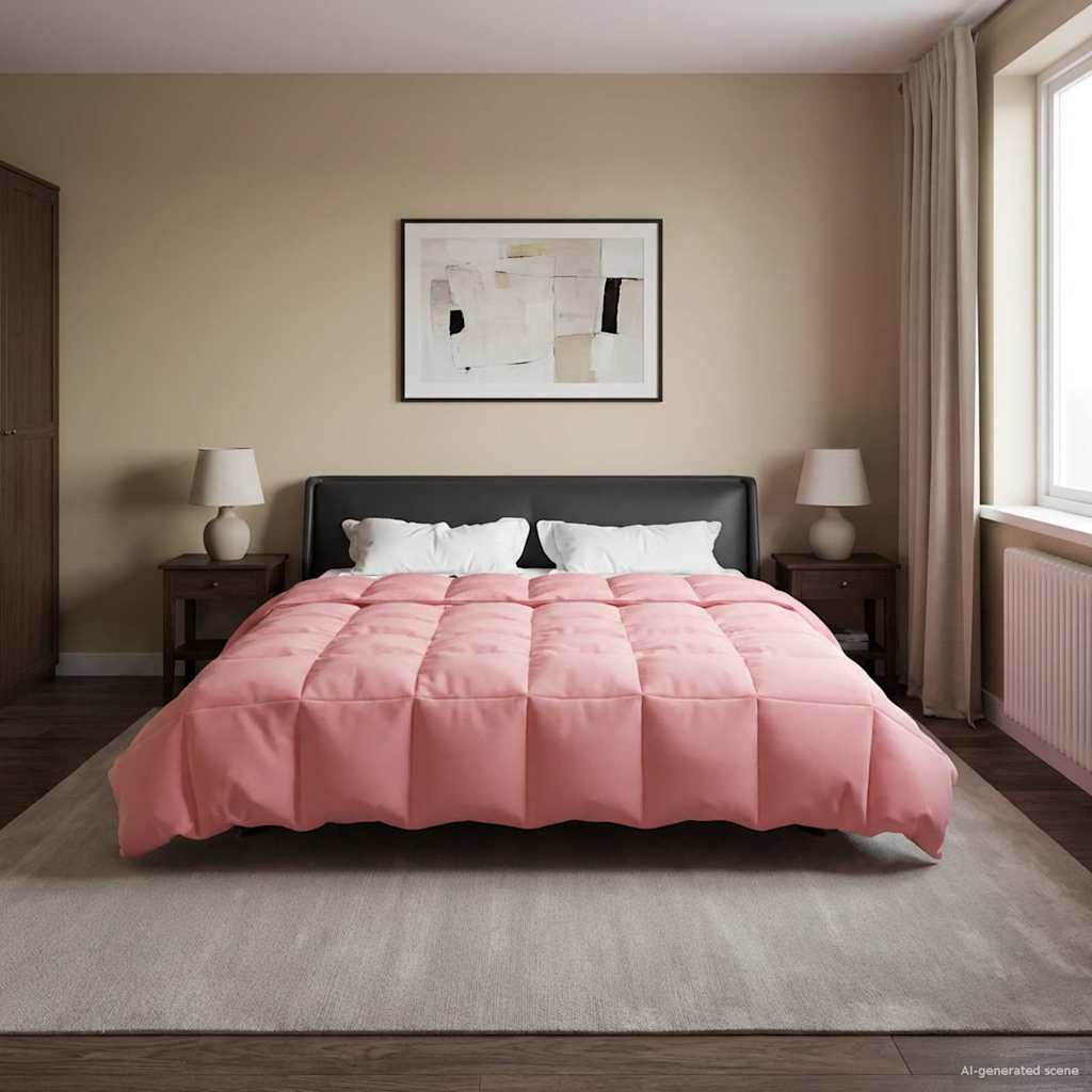 Winterbettdecke Gepolstert Anthrazit 240 x 260 cm Mikrofaser
