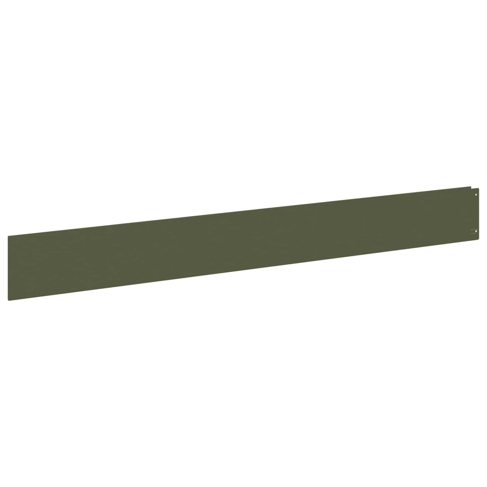 Raseneinfassung 10 pcs 100 x 12 cm Stahl Anthrazit