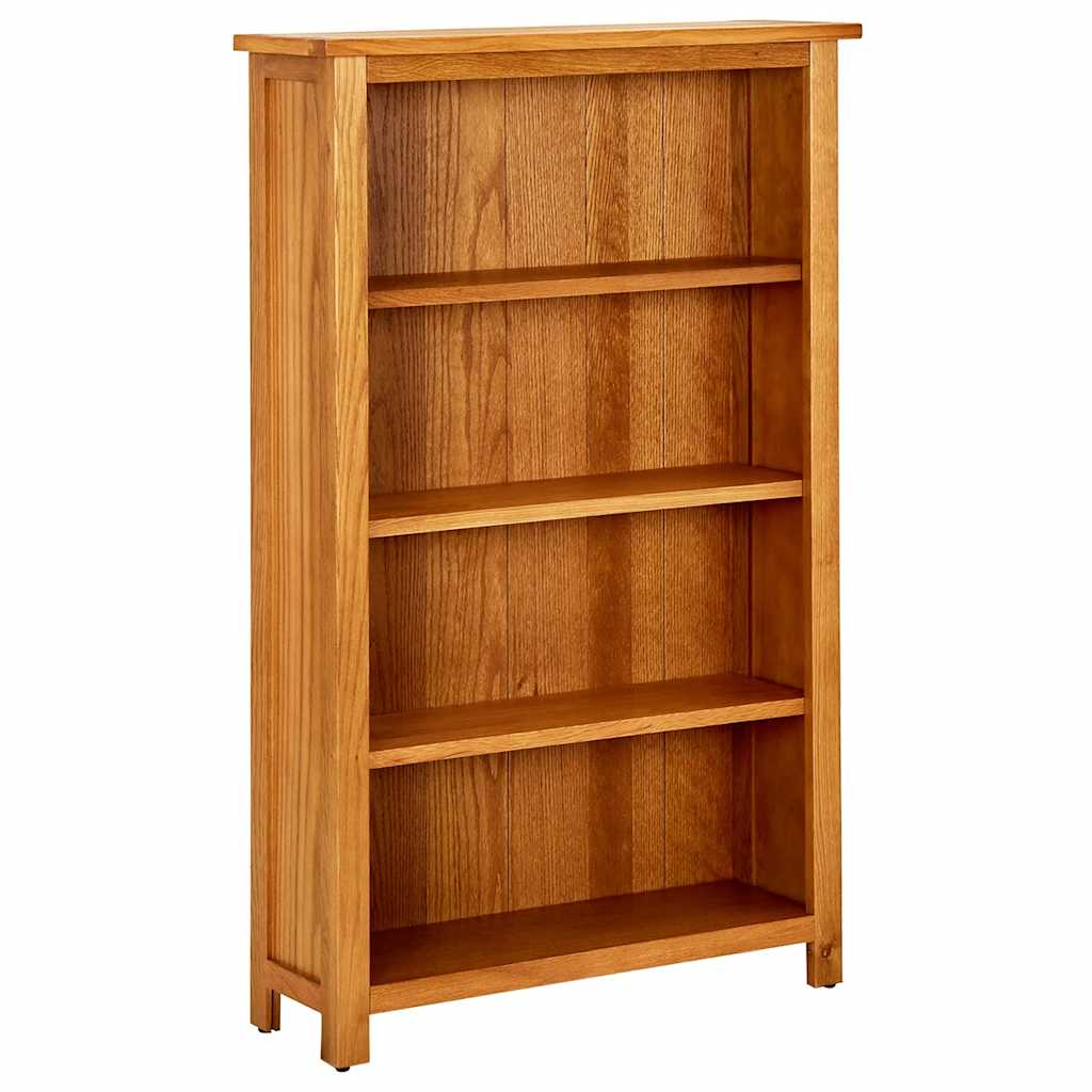 Bücherregal 3 Fächer 70x22,5x82 cm Massivholz Eiche