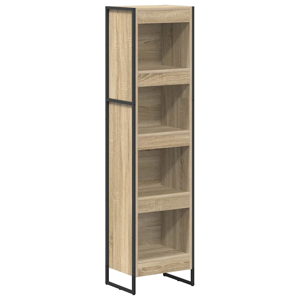 Bücherregal 2 pcs Schwarz Eichen-Optik 60 x 30 x 189,5 cm