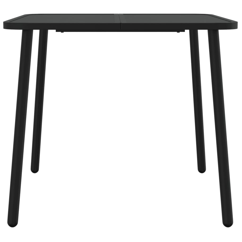 Gartentisch Anthrazit 100x100x71 cm Stahl