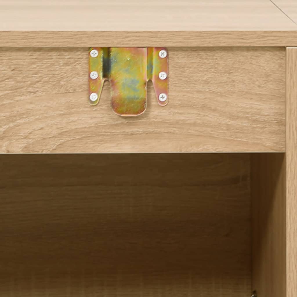 2-tlg. Badmöbel-Set Schwarz Holzwerkstoff