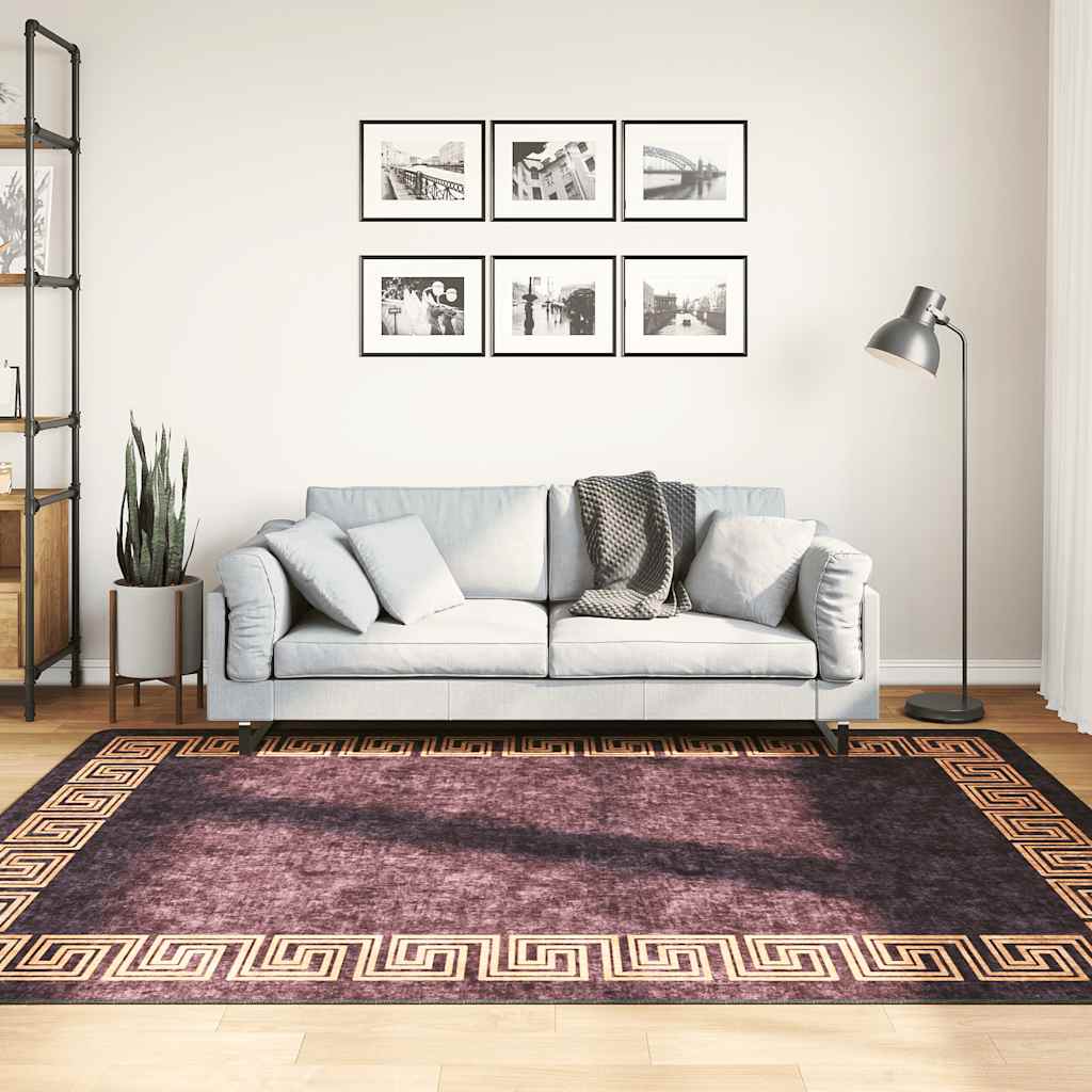 Teppich Waschbar Mehrfarbig 160x230 cm