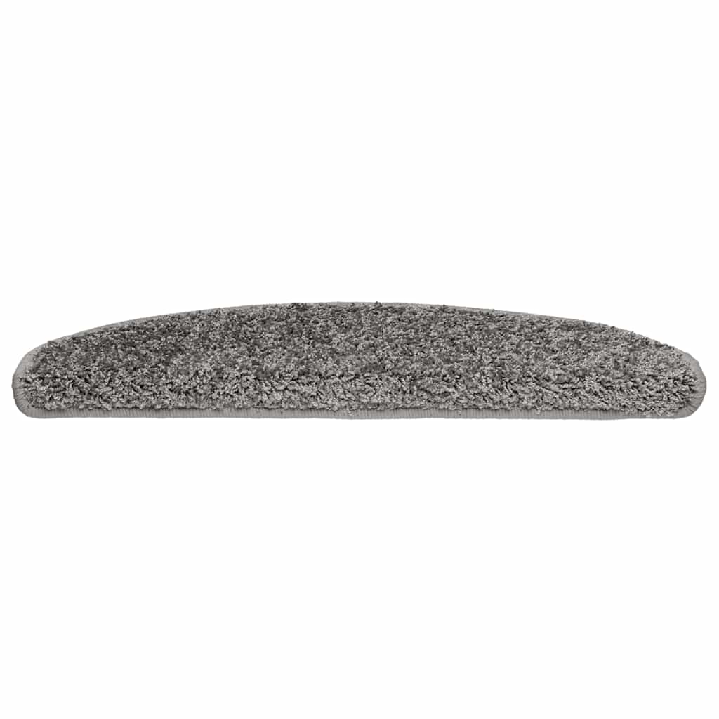 Stufenmatten 15 Stk. 56x17x3 cm Grau Halbrund