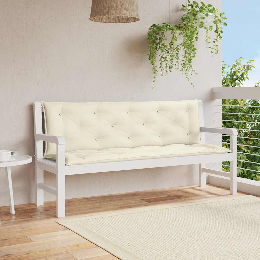 Gartenbank-Auflage Anthrazit 100x(50+50)x7 cm Oxford-Gewebe
