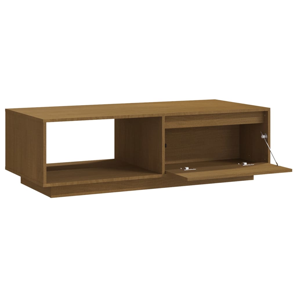 Couchtisch 110x50x33,5 cm Massivholz Kiefer