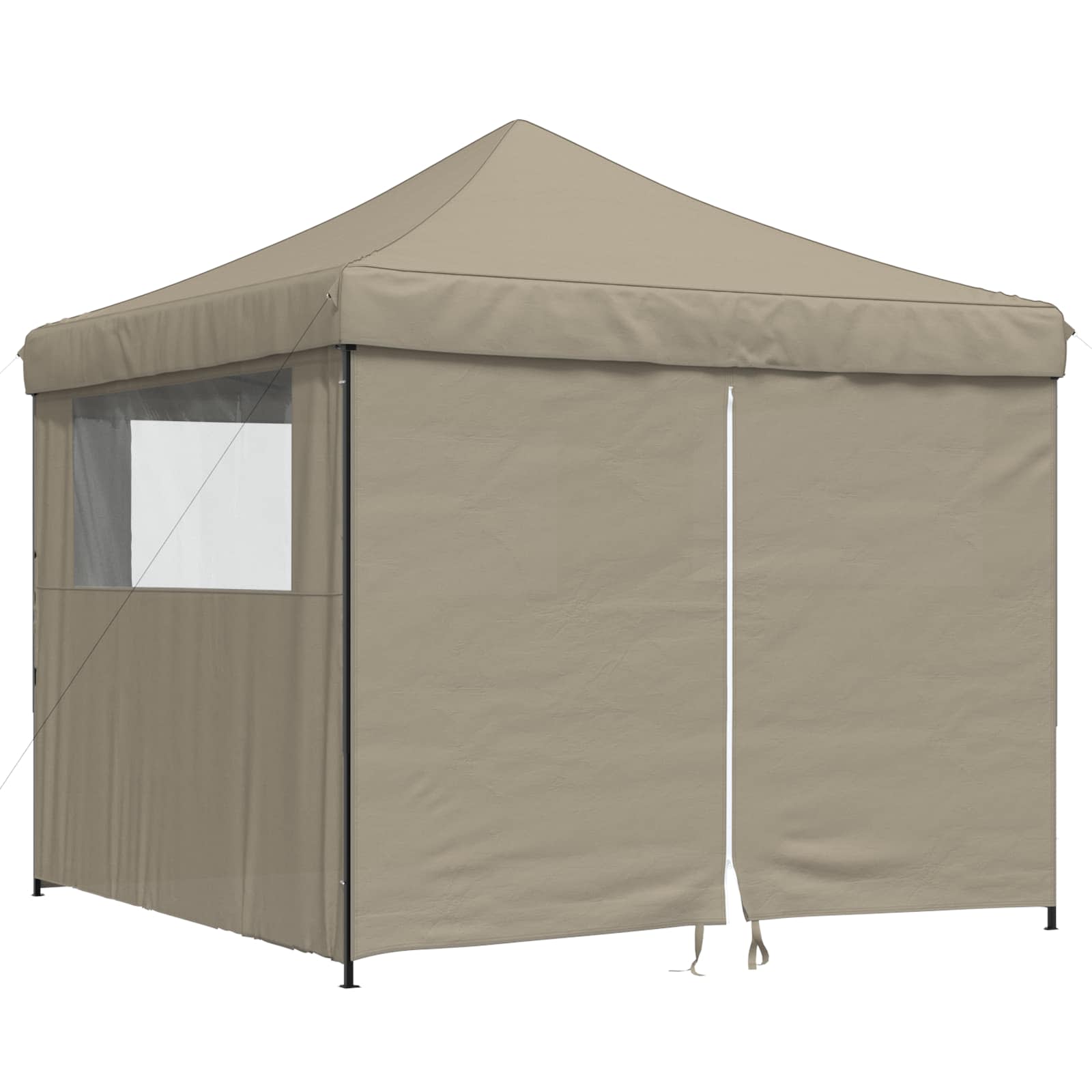 Partyzelt Faltbar Pop-Up Schwarz 292x292x315 cm