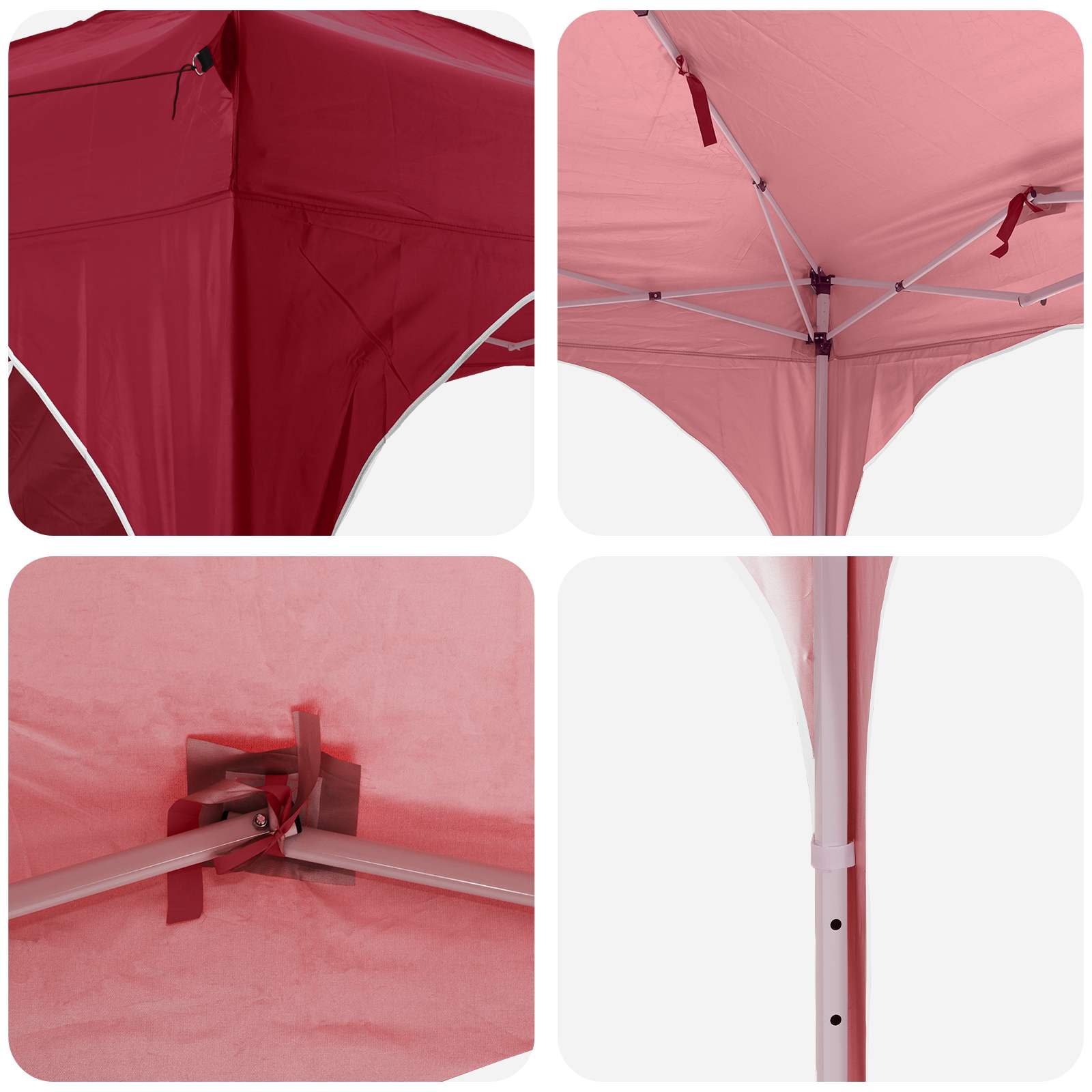Pop-up Partyzelt 194 x 194 x 245 cm Creme