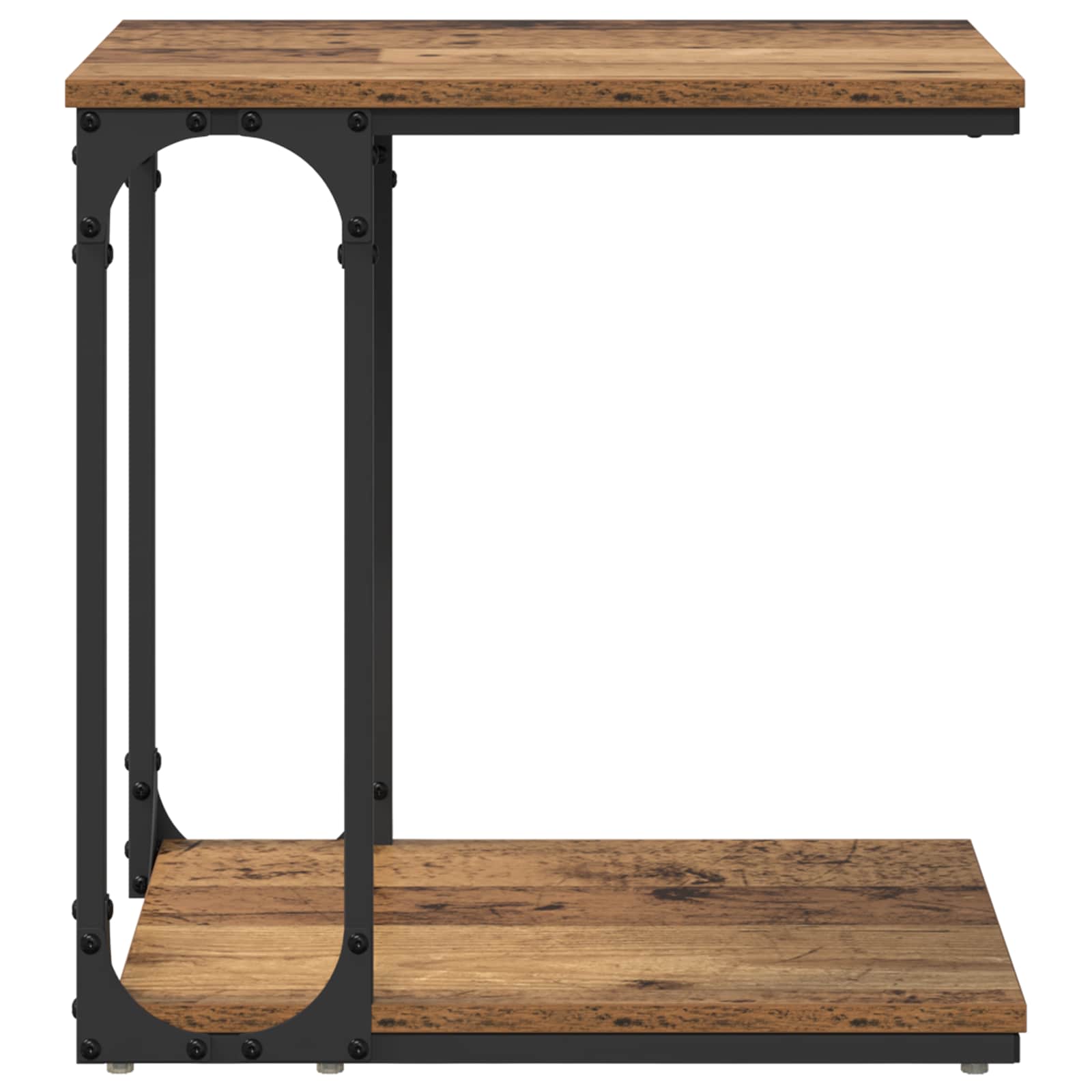 Beistelltisch Schwarz 50x35x52 cm Holzwerkstoff