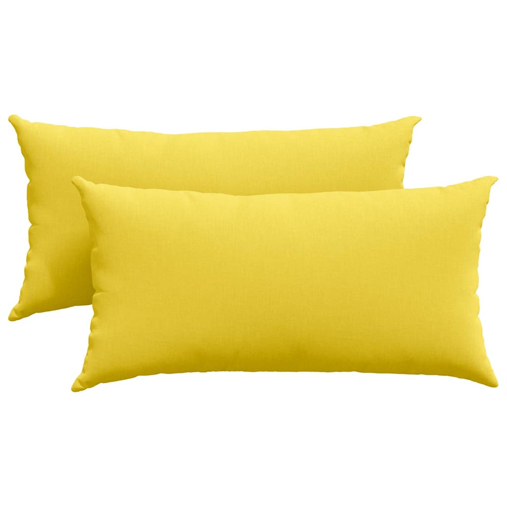Sofakissen 2 pcs Hellgrau 50 x 30 cm Stoff