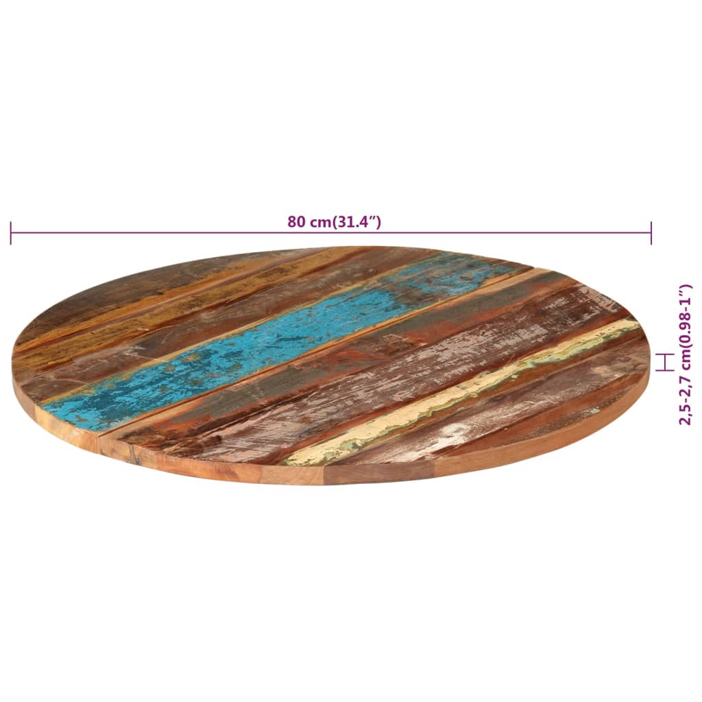 Tischplatte Massivholz Akazie Rund 15-16 mm 40 cm