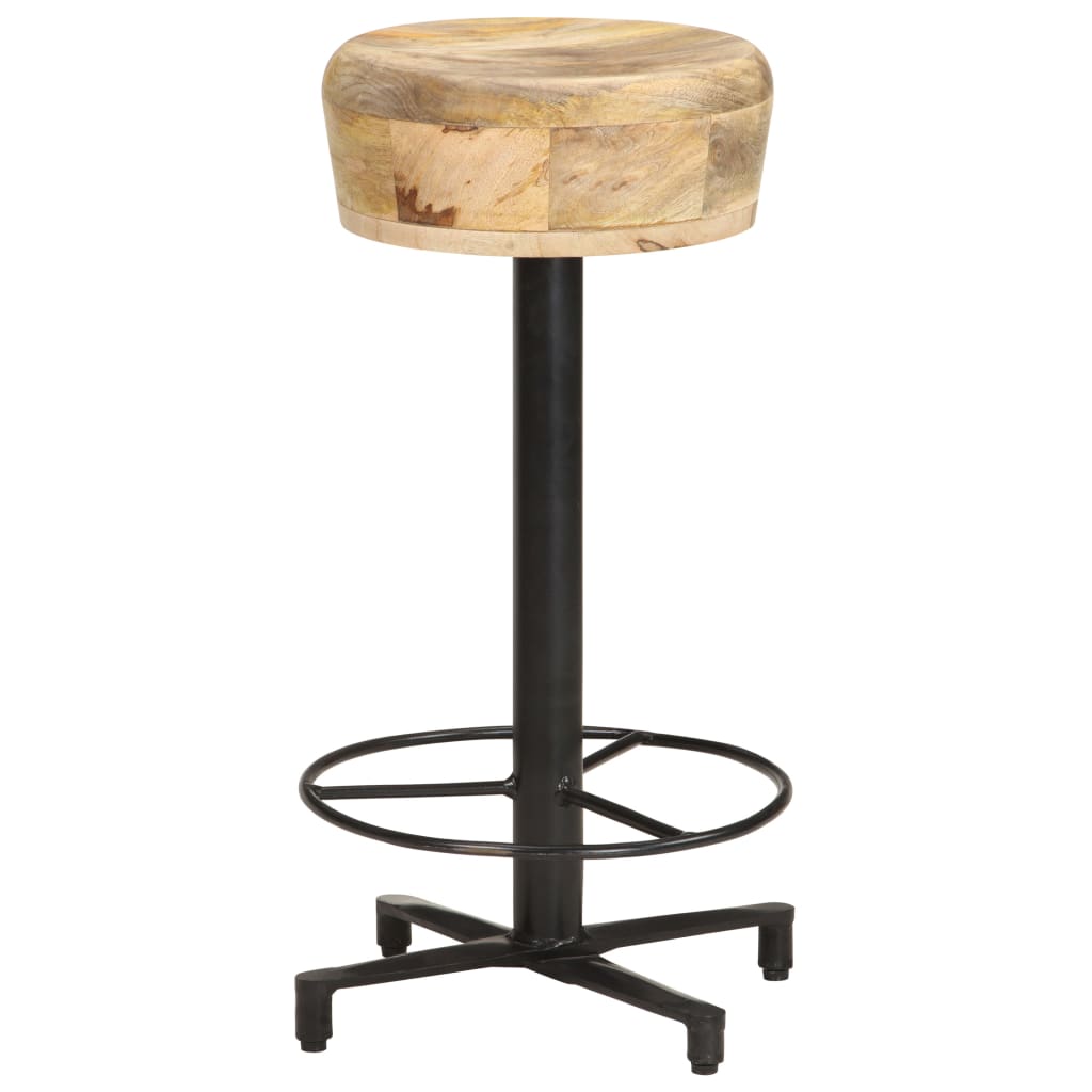 Barhocker 2 Stk. 52 cm Mango Massivholz