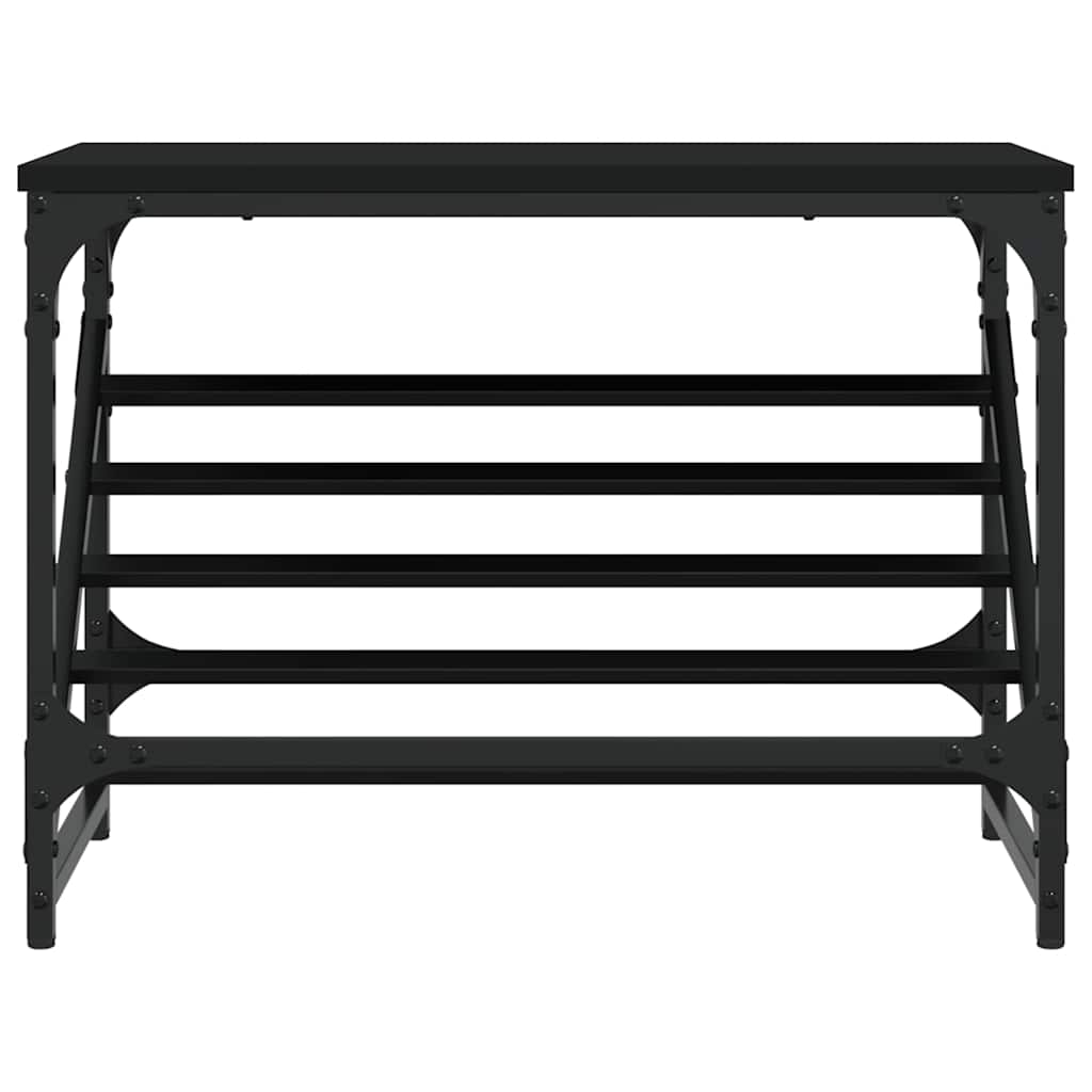 Schuhregal Schwarz 60x30x45 cm Holzwerkstoff
