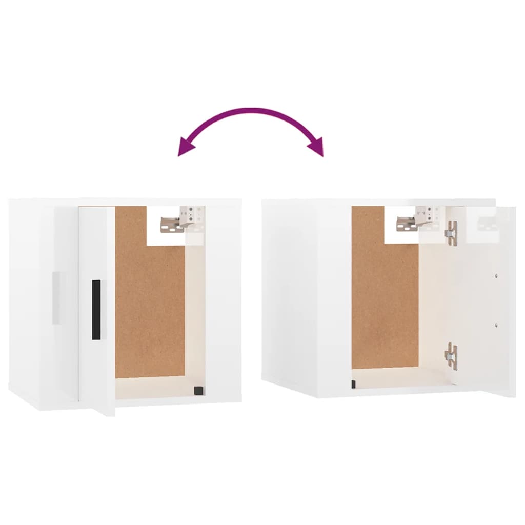 3-tlg. TV-Schrank-Set Weiß Holzwerkstoff