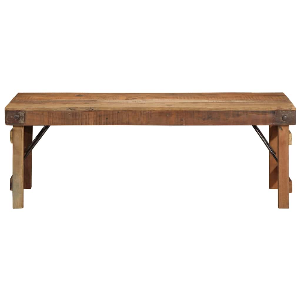 Couchtisch Braun 110 x 55 x 40 cm Massives upgecyceltes Holz