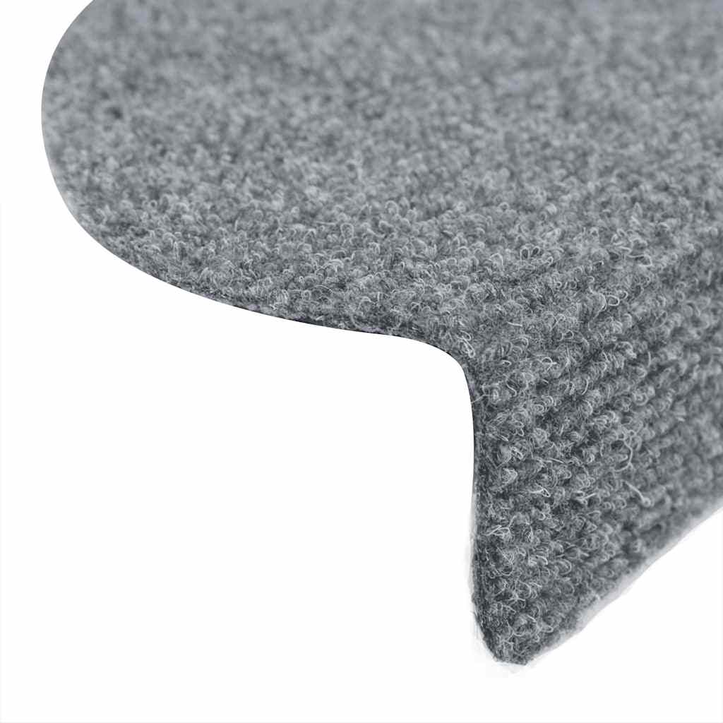 Stufenmatten Selbstklebend 15 Stk. 56x17x3 cm Hellbraun Halbrund