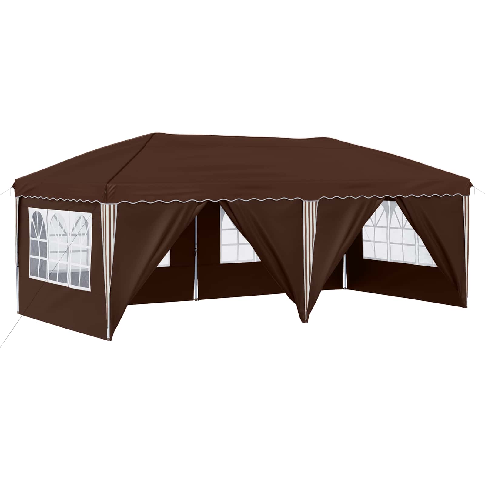 Pop-up Partyzelt 575 x 290 x 245 cm Creme