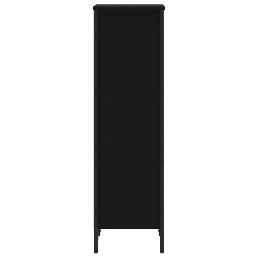 Bücherregal Schwarz 80x31x169 cm Holzwerkstoff