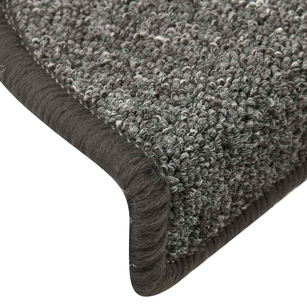 Stufenmatten 15 Stk. 56x17x3 cm Anthrazit Halbrund
