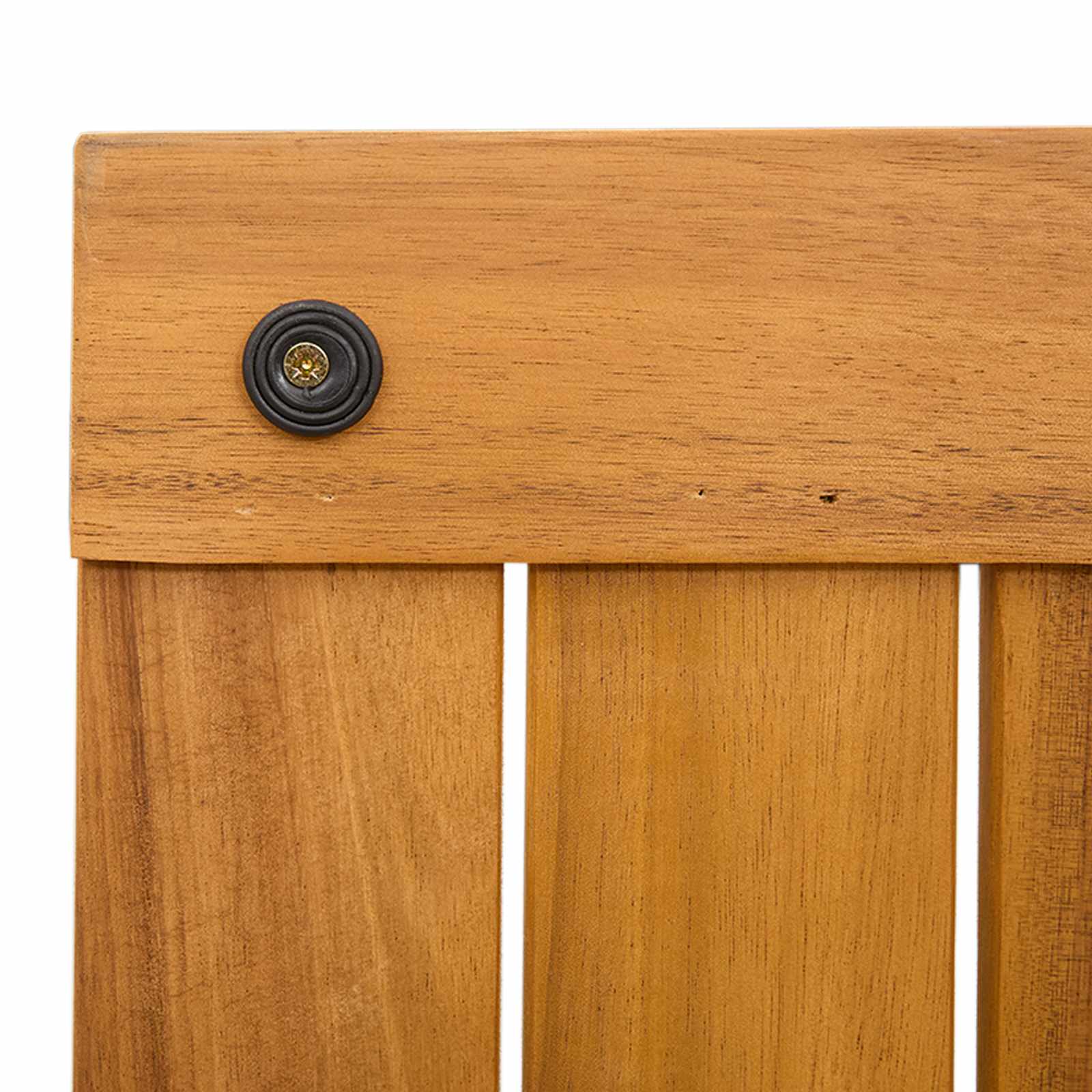 Badematte Uni Braun 60 x 40 cm Massives Akazienholz