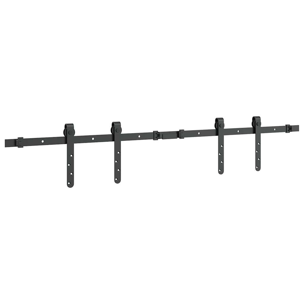 Schiebetürbeschlag Set für Schranktüren 91 cm Karbonstahl