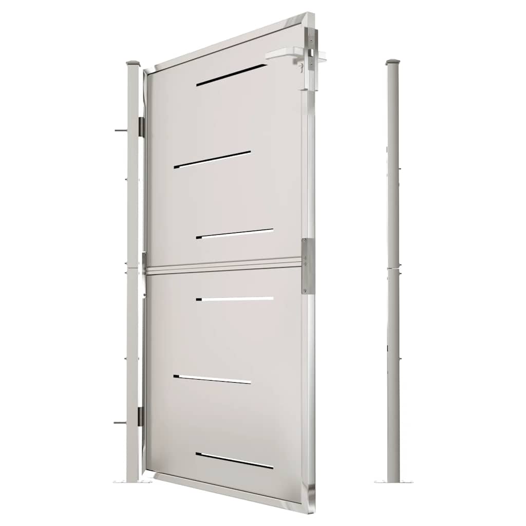 Gartentor 100 x 95 cm Edelstahl