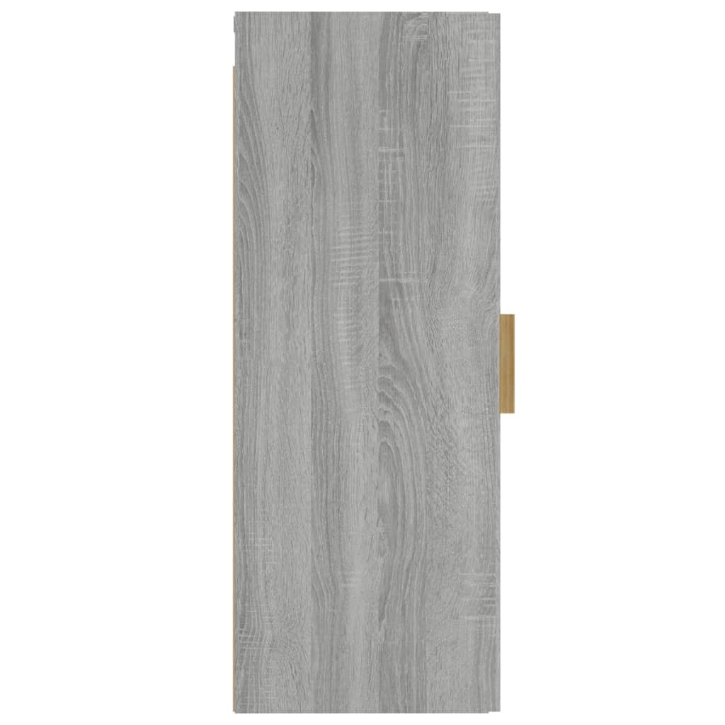 Wandschrank Betongrau 34,5x34x90 cm Holzwerkstoff