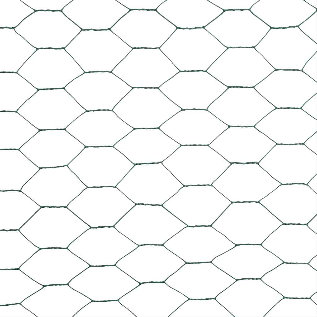 Drahtzaun mit PVC-Beschichtung 25x0,5 m Grün
