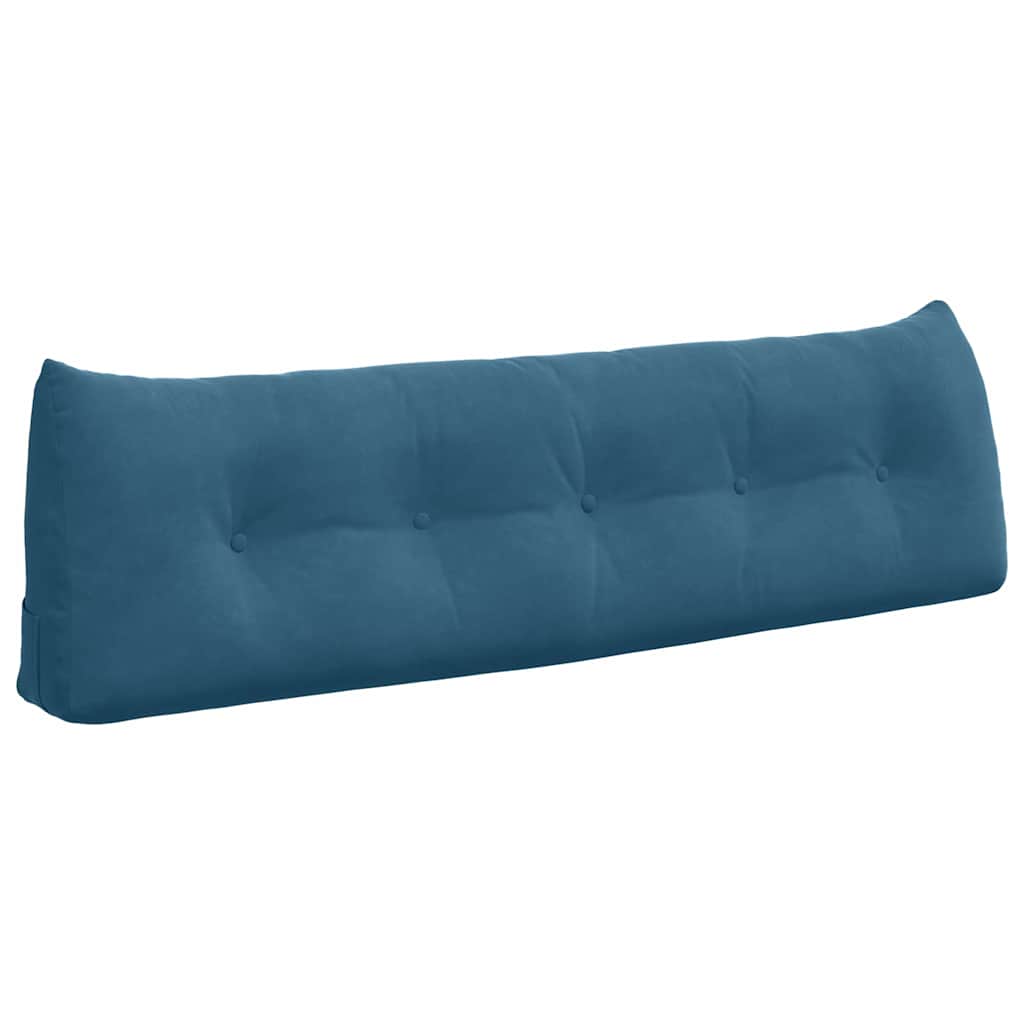 Rückenkissen Blau 45 x 24 x 50 cm Samt